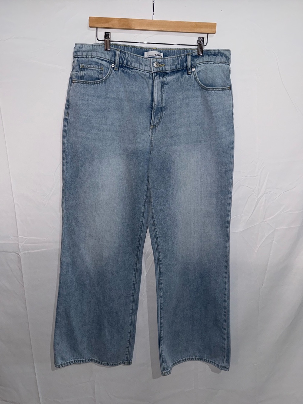 Loft Mid Rise Wide Leg Jeans